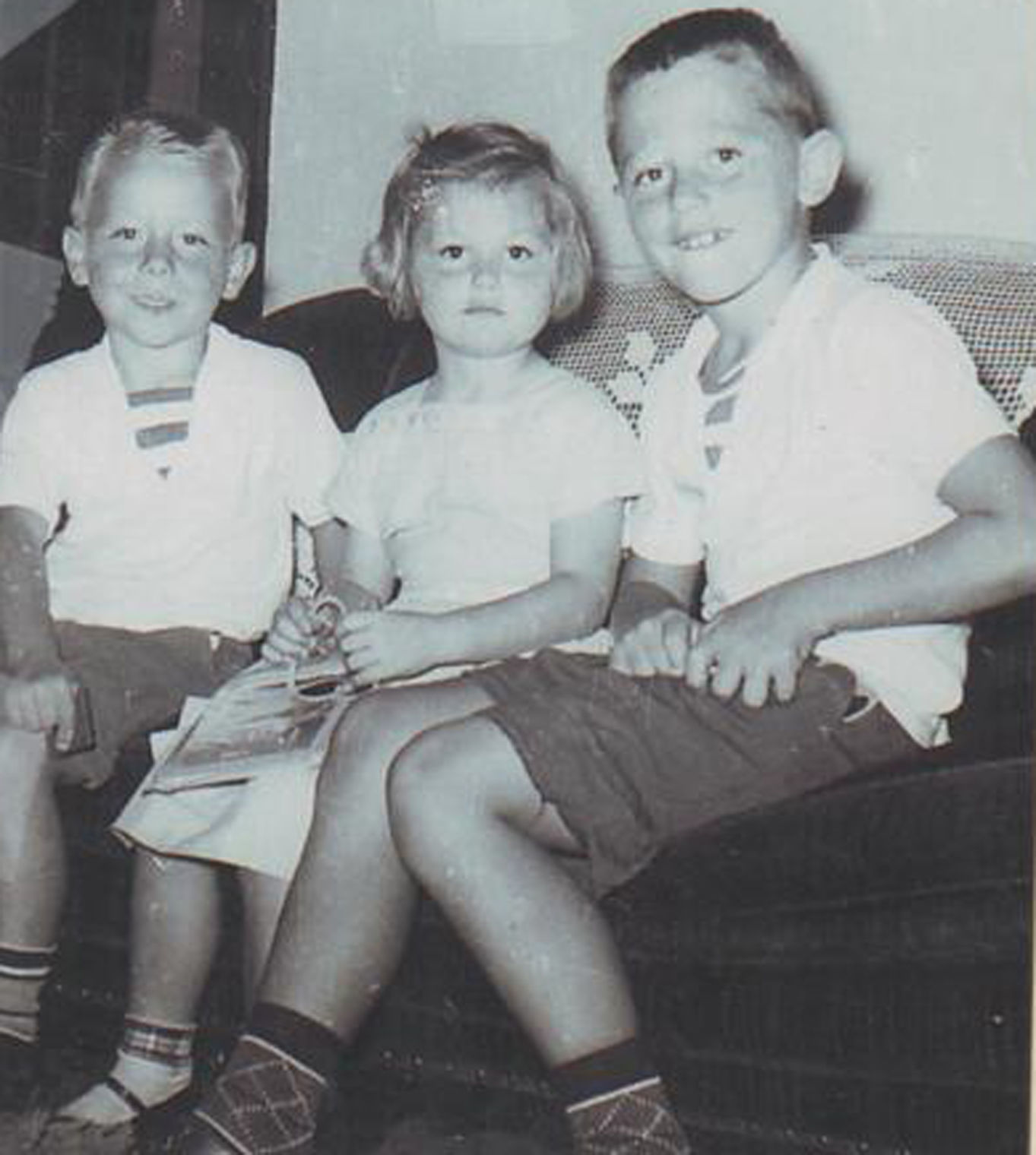 Jim West with brother and sister
